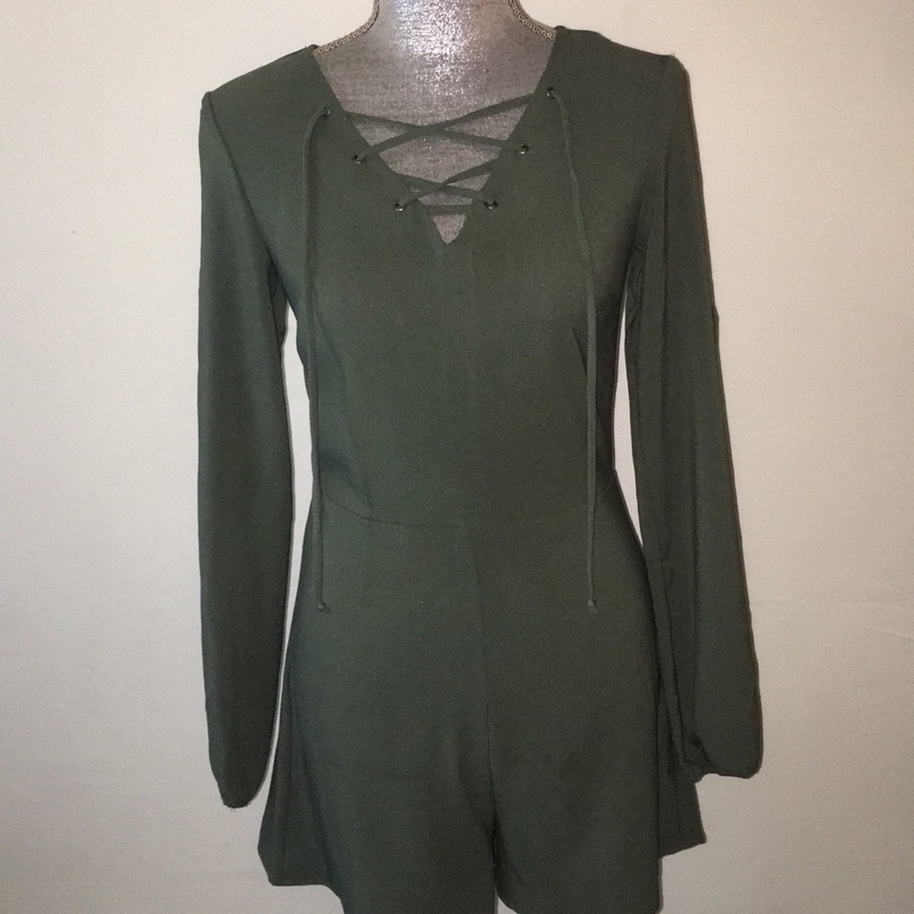 Xhilaration green romper